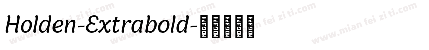 Holden-Extrabold字体转换