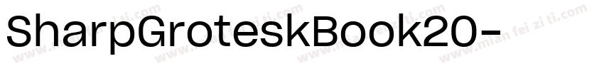 SharpGroteskBook20字体转换