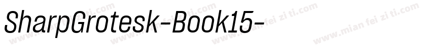 SharpGrotesk-Book15字体转换