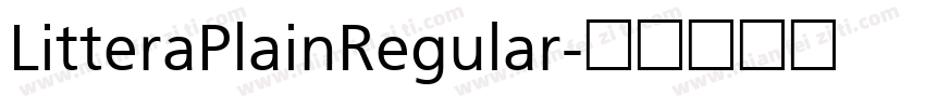 LitteraPlainRegular字体转换
