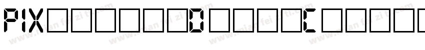 PIXymbolsDigitClocksW90-Bd字体转换