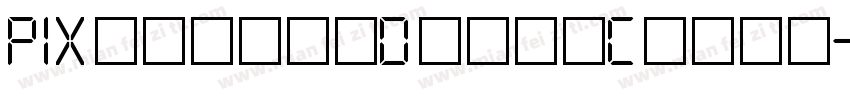 PIXymbolsDigitClock-BdIt字体转换