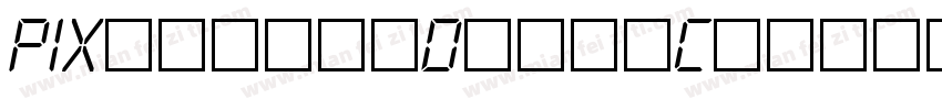 PIXymbolsDigitClocksW90-Bd字体转换