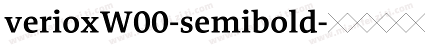 verioxW00-semibold字体转换