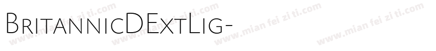 BritannicDExtLig字体转换
