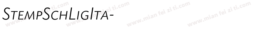 StempSchLigIta字体转换