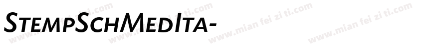 StempSchMedIta字体转换