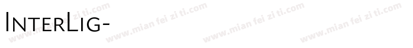 InterLig字体转换