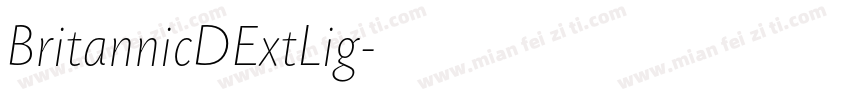 BritannicDExtLig字体转换