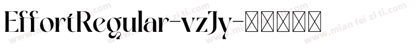 EffortRegular-vzJy字体转换