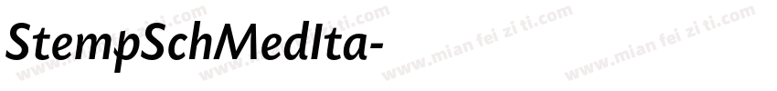 StempSchMedIta字体转换