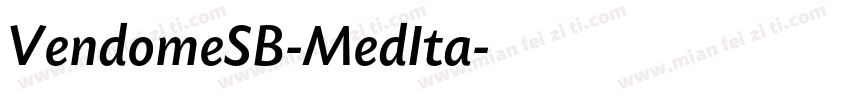 VendomeSB-MedIta字体转换