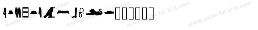 EgyptianBold字体转换