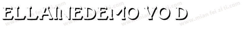Ellainedemo-vo3D字体转换