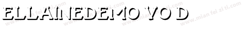 Ellainedemo-vo3D字体转换