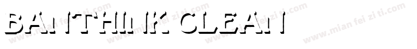 Banthink-Clean字体转换