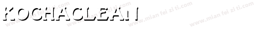 KochaClean字体转换