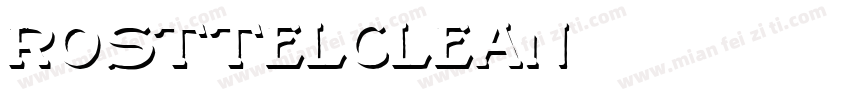 RosttelClean字体转换