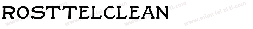 RosttelClean字体转换