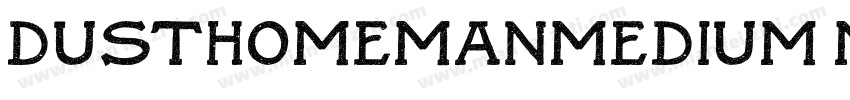 DusthomemanMedium-m259字体转换
