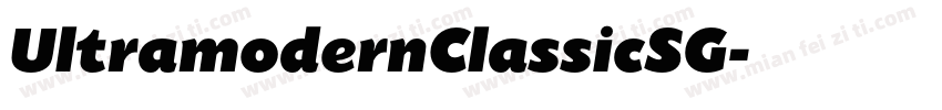 UltramodernClassicSG字体转换