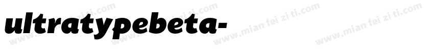ultratypebeta字体转换