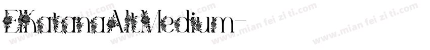 ElKatanaAltMedium字体转换