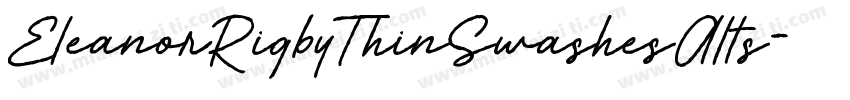 EleanorRigbyThinSwashesAlts字体转换