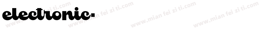 electronic字体转换