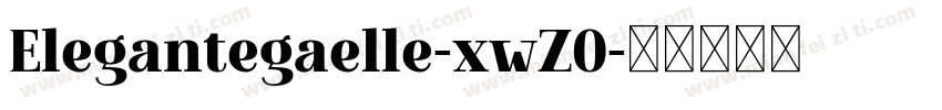 Elegantegaelle-xwZO字体转换
