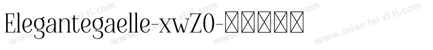 Elegantegaelle-xwZO字体转换