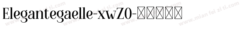 Elegantegaelle-xwZO字体转换