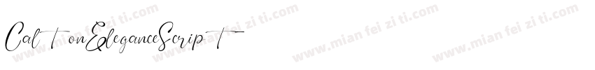 CaltonEleganceScript字体转换