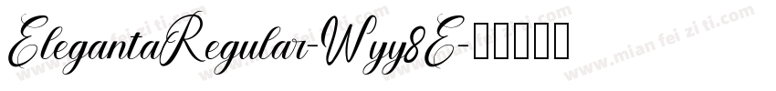 ElegantaRegular-Wyy8E字体转换