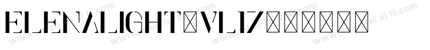 ElenaLight-vL17字体转换