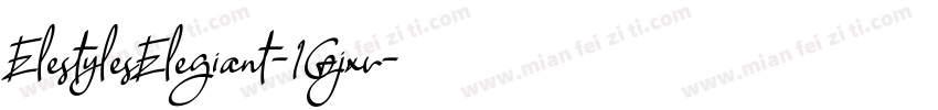 ElestylesElegiant-1Gjxv字体转换