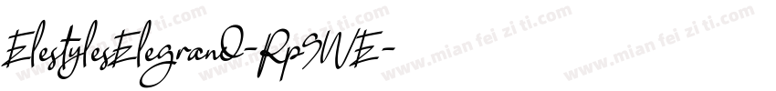 ElestylesElegrand-Rp9WE字体转换