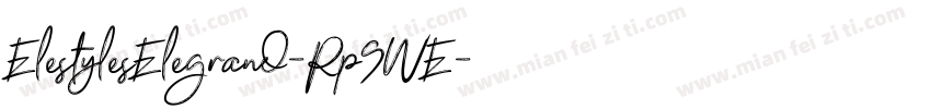 ElestylesElegrand-Rp9WE字体转换