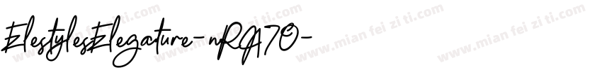 ElestylesElegature-nRA7O字体转换