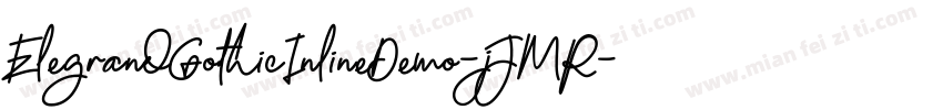 ElegrandGothicInlineDemo-jJMR字体转换