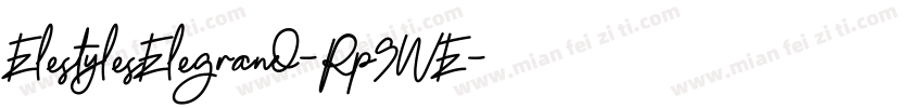 ElestylesElegrand-Rp9WE字体转换