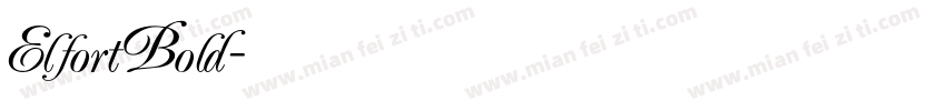 ElfortBold字体转换