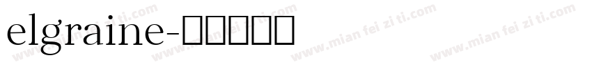 elgraine字体转换