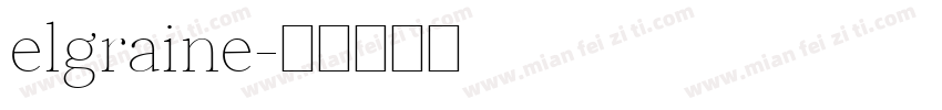 elgraine字体转换