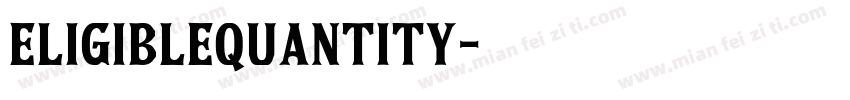 eligibleQuantity字体转换