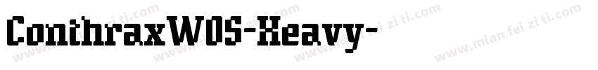ConthraxW05-Heavy字体转换