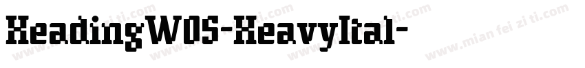 HeadingW05-HeavyItal字体转换