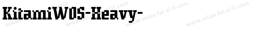 KitamiW05-Heavy字体转换