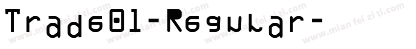 Trade01-Regular字体转换