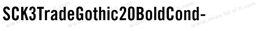 SCK3TradeGothic20BoldCond字体转换